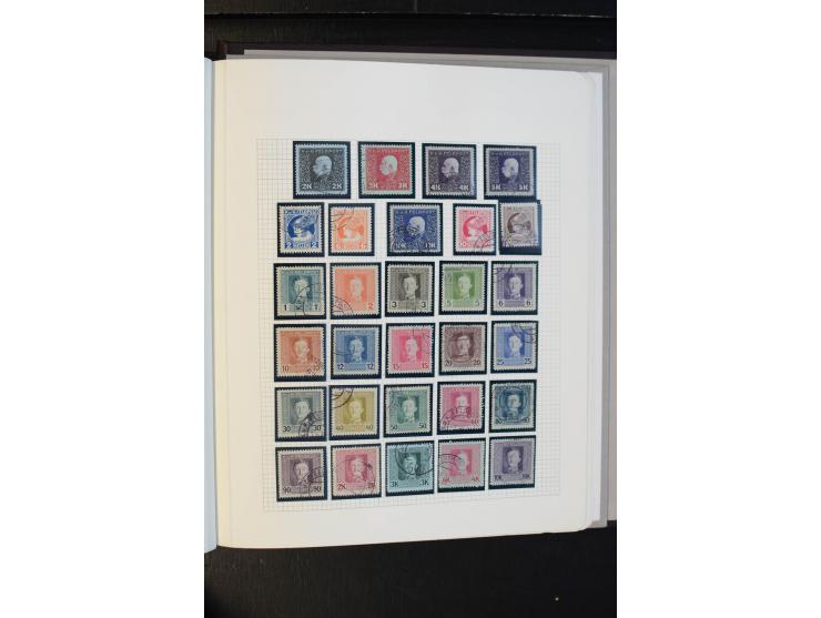 1850/1918, schöne gestempelte Sammlung, dabei Mi.-Nr. 1-5 mehrfach mit verschiedenen Stempeln, außerdem Mi.-Nr. 7(3), 10-15, 