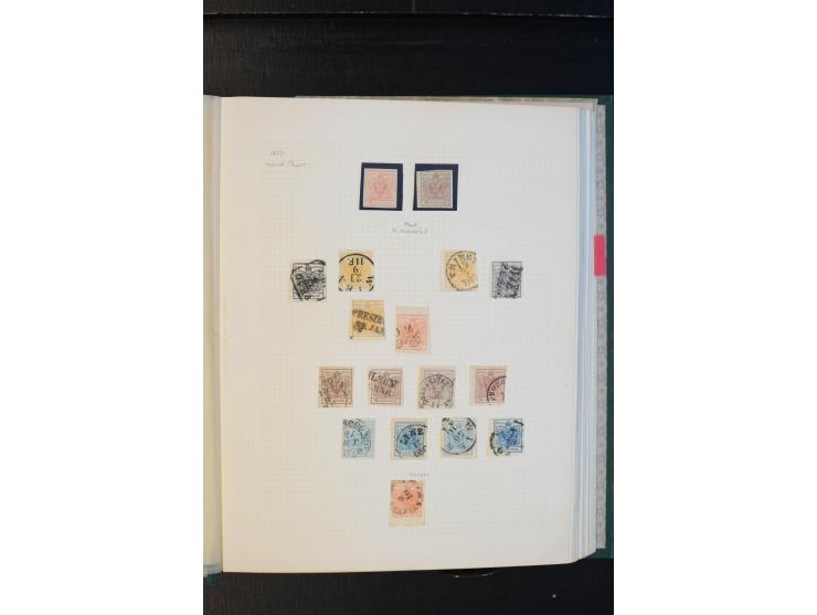 1850/1918, meist gestempelte Sammlung mit Schwerpunkt bei den Ausgaben bis ca. 1867, dabei viele Werte mehrfach, etliche Brie
