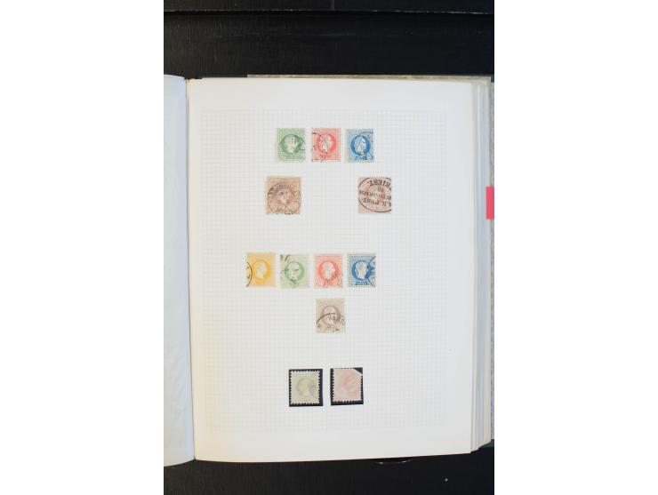 1850/1918, meist gestempelte Sammlung mit Schwerpunkt bei den Ausgaben bis ca. 1867, dabei viele Werte mehrfach, etliche Brie