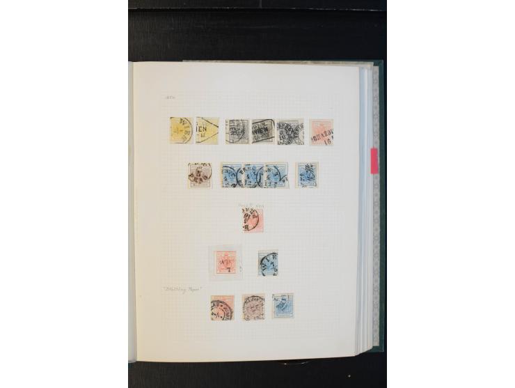 1850/1918, meist gestempelte Sammlung mit Schwerpunkt bei den Ausgaben bis ca. 1867, dabei viele Werte mehrfach, etliche Brie