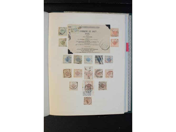 1850/1918, meist gestempelte Sammlung mit Schwerpunkt bei den Ausgaben bis ca. 1867, dabei viele Werte mehrfach, etliche Brie