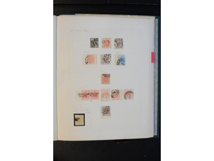 1850/1918, meist gestempelte Sammlung mit Schwerpunkt bei den Ausgaben bis ca. 1867, dabei viele Werte mehrfach, etliche Brie
