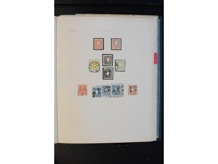 1850/1918, meist gestempelte Sammlung mit Schwerpunkt bei den Ausgaben bis ca. 1867, dabei viele Werte mehrfach, etliche Brie