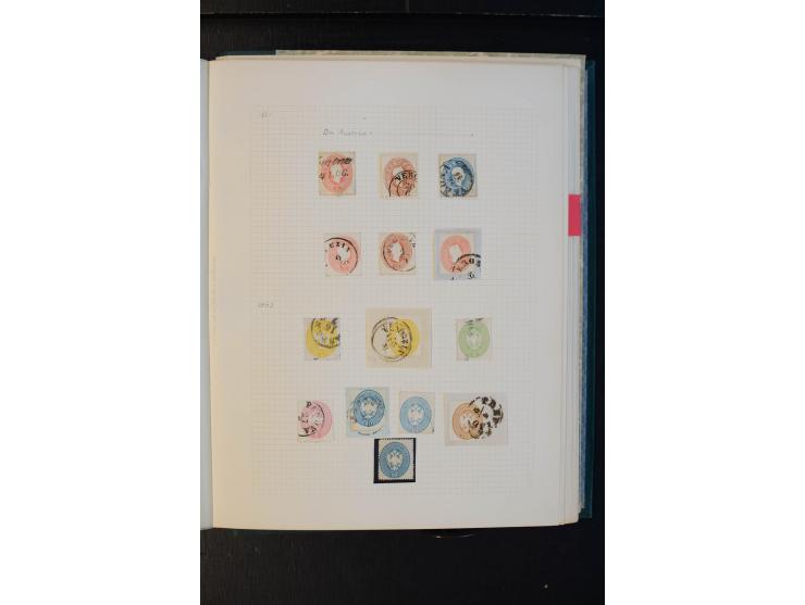 1850/1918, meist gestempelte Sammlung mit Schwerpunkt bei den Ausgaben bis ca. 1867, dabei viele Werte mehrfach, etliche Brie
