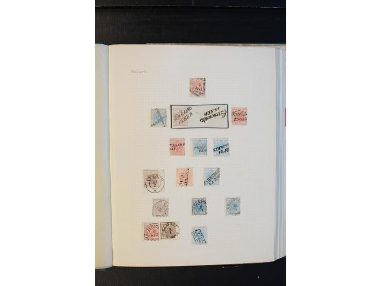 1850/1918, meist gestempelte Sammlung mit Schwerpunkt bei den Ausgaben bis ca. 1867, dabei viele Werte mehrfach, etliche Brie