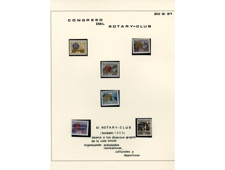 1890/1950 (ca.), Partie auf Albenblättern mit u.a. Mi.-Nr. 156, 177, 530-43U in senkrechten Paaren, 556A, 588, etc., dabei au