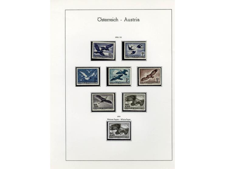 1890/1950 (ca.), Partie auf Albenblättern mit u.a. Mi.-Nr. 156, 177, 530-43U in senkrechten Paaren, 556A, 588, etc., dabei au