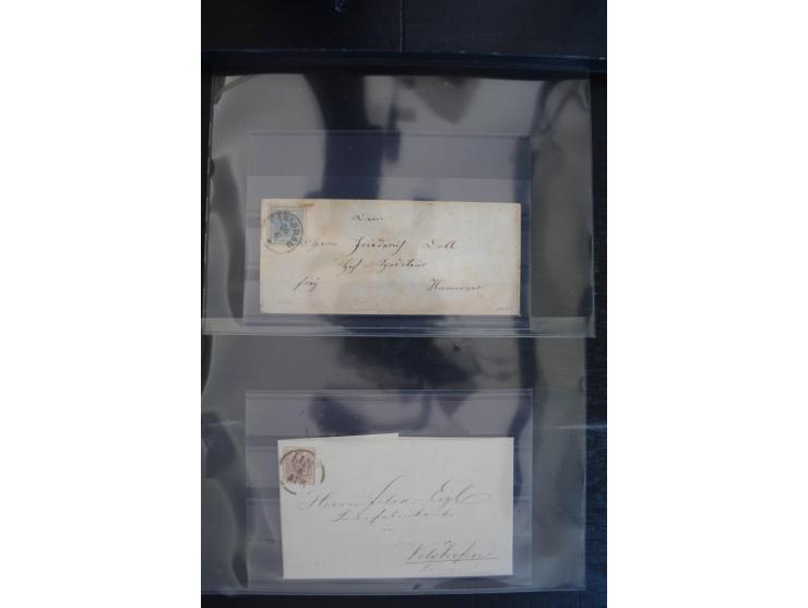 1850/1920 (ca.), umfangreicher Bestand inkl. Lombardei und Levante mit ca. 250 Briefen und Ganzsachen, Schwerpunkt bis ca. 18