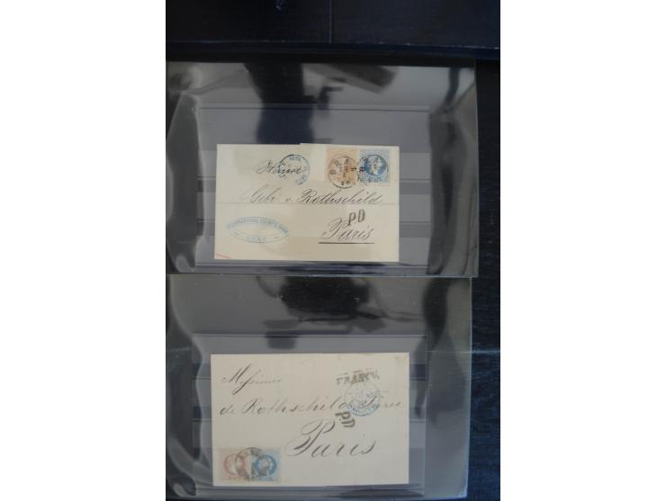 1850/1920 (ca.), umfangreicher Bestand inkl. Lombardei und Levante mit ca. 250 Briefen und Ganzsachen, Schwerpunkt bis ca. 18