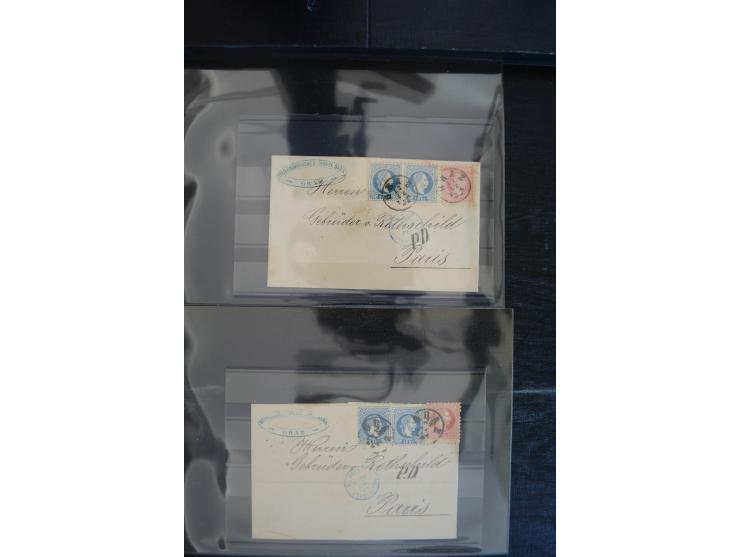 1850/1920 (ca.), umfangreicher Bestand inkl. Lombardei und Levante mit ca. 250 Briefen und Ganzsachen, Schwerpunkt bis ca. 18