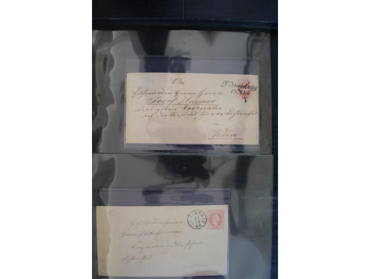 1850/1920 (ca.), umfangreicher Bestand inkl. Lombardei und Levante mit ca. 250 Briefen und Ganzsachen, Schwerpunkt bis ca. 18