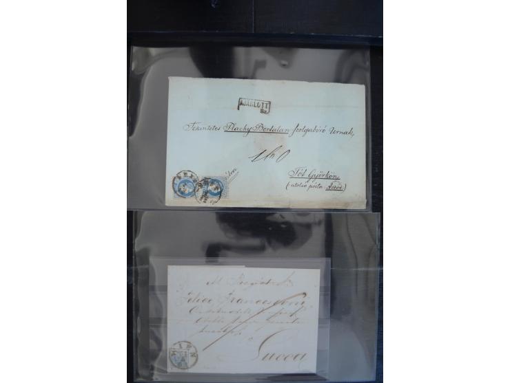 1850/1920 (ca.), umfangreicher Bestand inkl. Lombardei und Levante mit ca. 250 Briefen und Ganzsachen, Schwerpunkt bis ca. 18