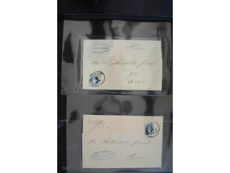 1850/1920 (ca.), umfangreicher Bestand inkl. Lombardei und Levante mit ca. 250 Briefen und Ganzsachen, Schwerpunkt bis ca. 18