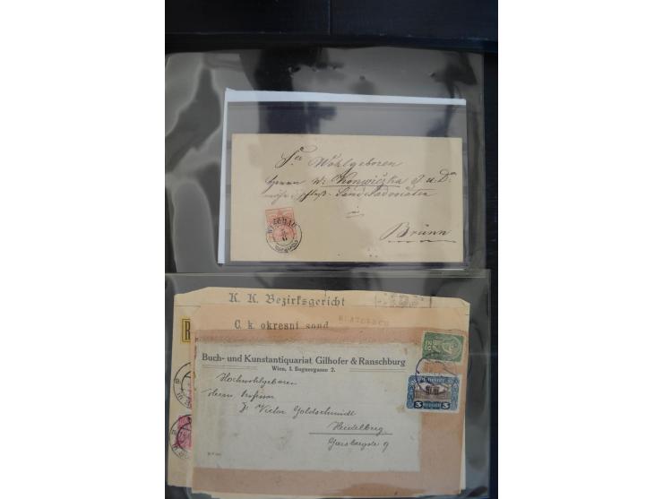 1850/1920 (ca.), umfangreicher Bestand inkl. Lombardei und Levante mit ca. 250 Briefen und Ganzsachen, Schwerpunkt bis ca. 18