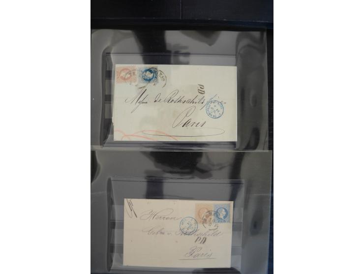 1850/1920 (ca.), umfangreicher Bestand inkl. Lombardei und Levante mit ca. 250 Briefen und Ganzsachen, Schwerpunkt bis ca. 18