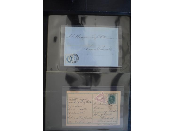 1850/1920 (ca.), umfangreicher Bestand inkl. Lombardei und Levante mit ca. 250 Briefen und Ganzsachen, Schwerpunkt bis ca. 18