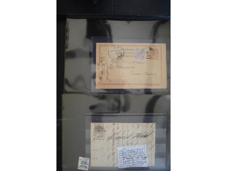 1850/1920 (ca.), umfangreicher Bestand inkl. Lombardei und Levante mit ca. 250 Briefen und Ganzsachen, Schwerpunkt bis ca. 18