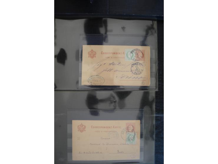 1850/1920 (ca.), umfangreicher Bestand inkl. Lombardei und Levante mit ca. 250 Briefen und Ganzsachen, Schwerpunkt bis ca. 18