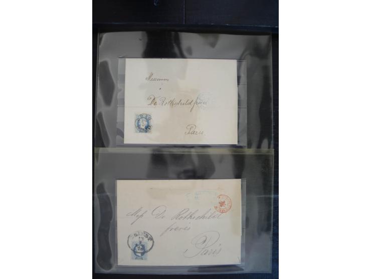 1850/1920 (ca.), umfangreicher Bestand inkl. Lombardei und Levante mit ca. 250 Briefen und Ganzsachen, Schwerpunkt bis ca. 18