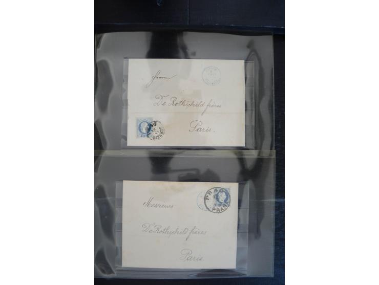 1850/1920 (ca.), umfangreicher Bestand inkl. Lombardei und Levante mit ca. 250 Briefen und Ganzsachen, Schwerpunkt bis ca. 18