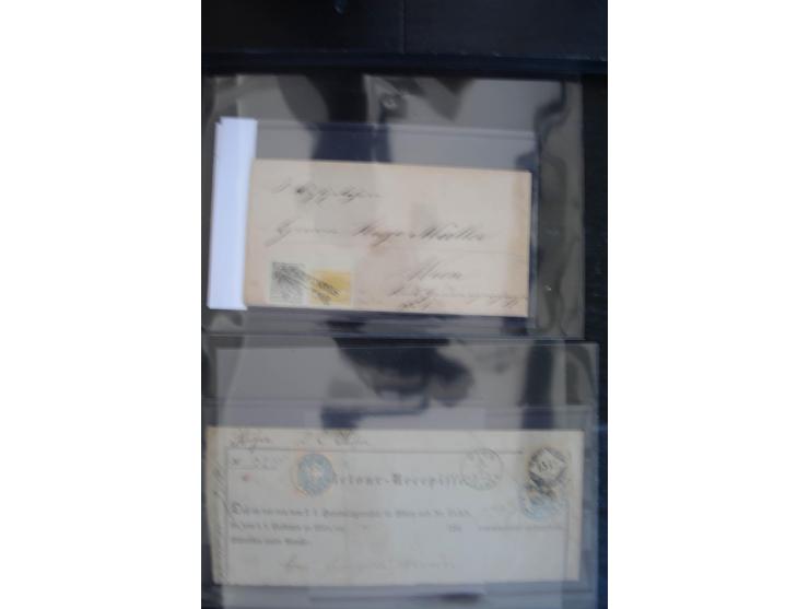 1850/1920 (ca.), umfangreicher Bestand inkl. Lombardei und Levante mit ca. 250 Briefen und Ganzsachen, Schwerpunkt bis ca. 18