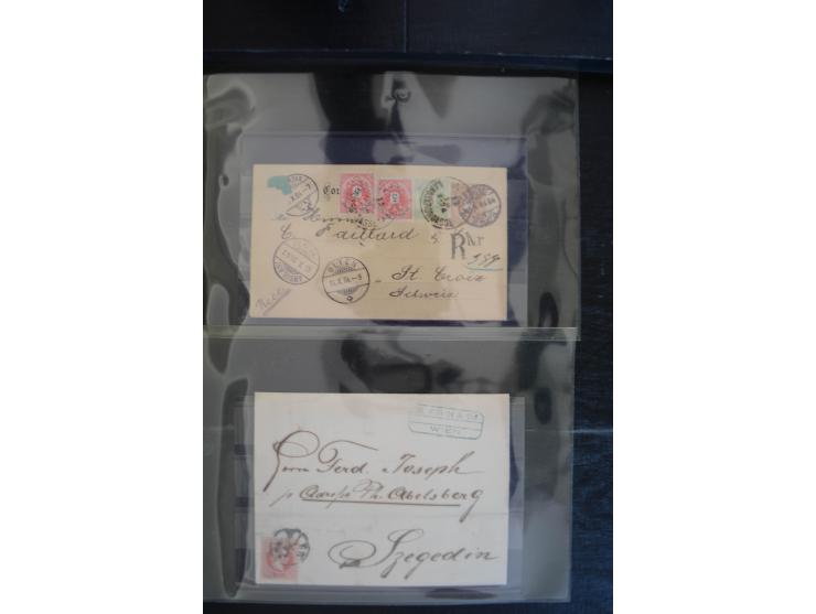 1850/1920 (ca.), umfangreicher Bestand inkl. Lombardei und Levante mit ca. 250 Briefen und Ganzsachen, Schwerpunkt bis ca. 18