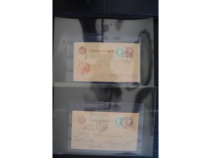 1850/1920 (ca.), umfangreicher Bestand inkl. Lombardei und Levante mit ca. 250 Briefen und Ganzsachen, Schwerpunkt bis ca. 18