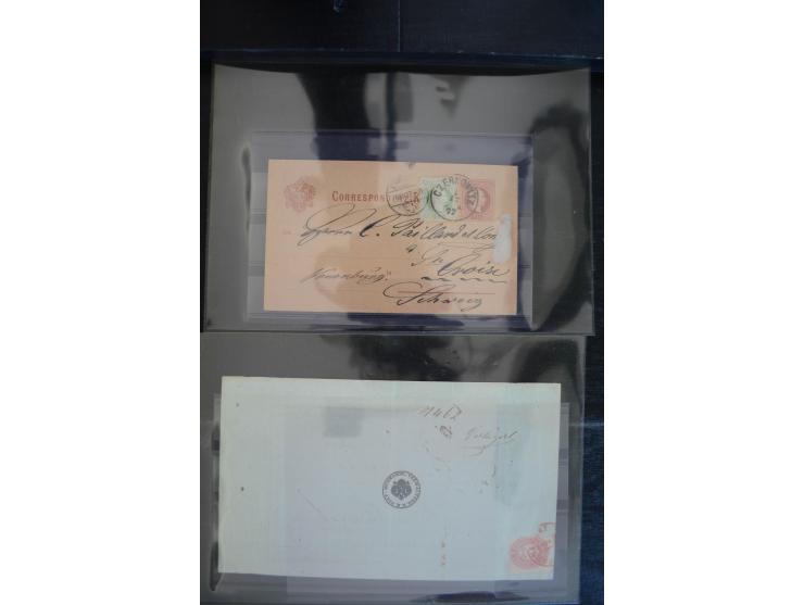 1850/1920 (ca.), umfangreicher Bestand inkl. Lombardei und Levante mit ca. 250 Briefen und Ganzsachen, Schwerpunkt bis ca. 18