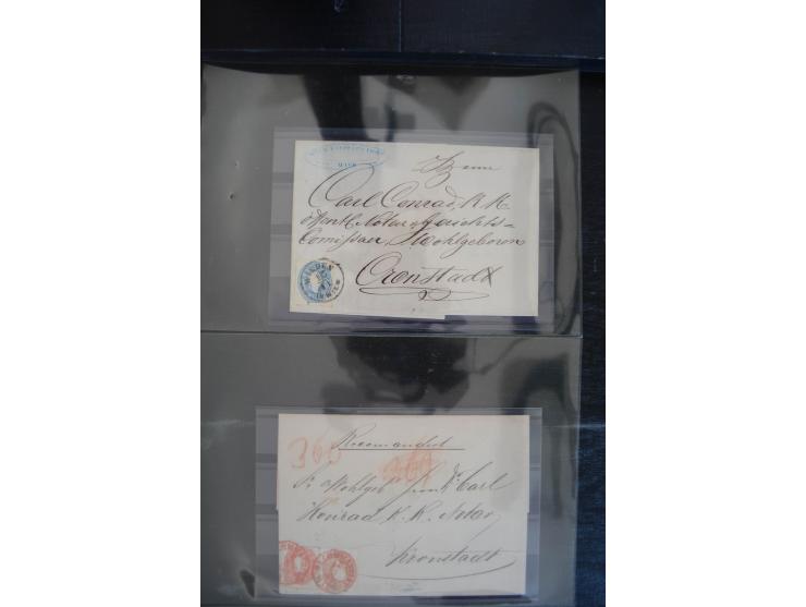 1850/1920 (ca.), umfangreicher Bestand inkl. Lombardei und Levante mit ca. 250 Briefen und Ganzsachen, Schwerpunkt bis ca. 18
