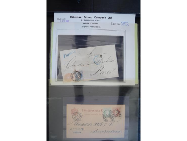 1850/1920 (ca.), umfangreicher Bestand inkl. Lombardei und Levante mit ca. 250 Briefen und Ganzsachen, Schwerpunkt bis ca. 18