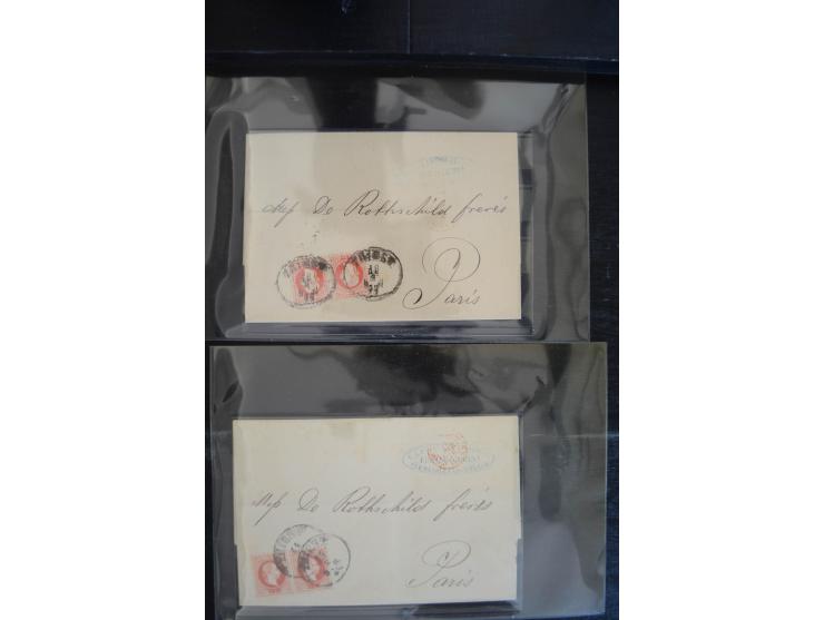 1850/1920 (ca.), umfangreicher Bestand inkl. Lombardei und Levante mit ca. 250 Briefen und Ganzsachen, Schwerpunkt bis ca. 18