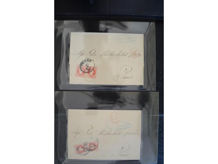 1850/1920 (ca.), umfangreicher Bestand inkl. Lombardei und Levante mit ca. 250 Briefen und Ganzsachen, Schwerpunkt bis ca. 18
