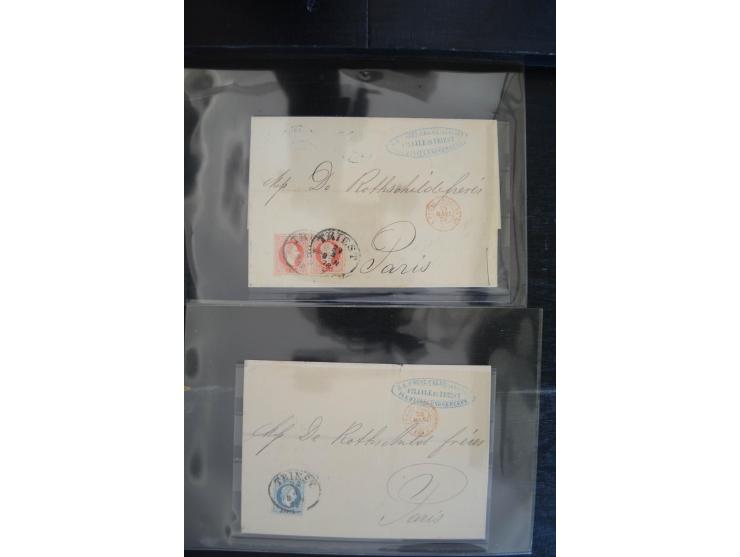 1850/1920 (ca.), umfangreicher Bestand inkl. Lombardei und Levante mit ca. 250 Briefen und Ganzsachen, Schwerpunkt bis ca. 18