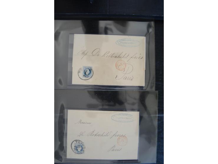 1850/1920 (ca.), umfangreicher Bestand inkl. Lombardei und Levante mit ca. 250 Briefen und Ganzsachen, Schwerpunkt bis ca. 18