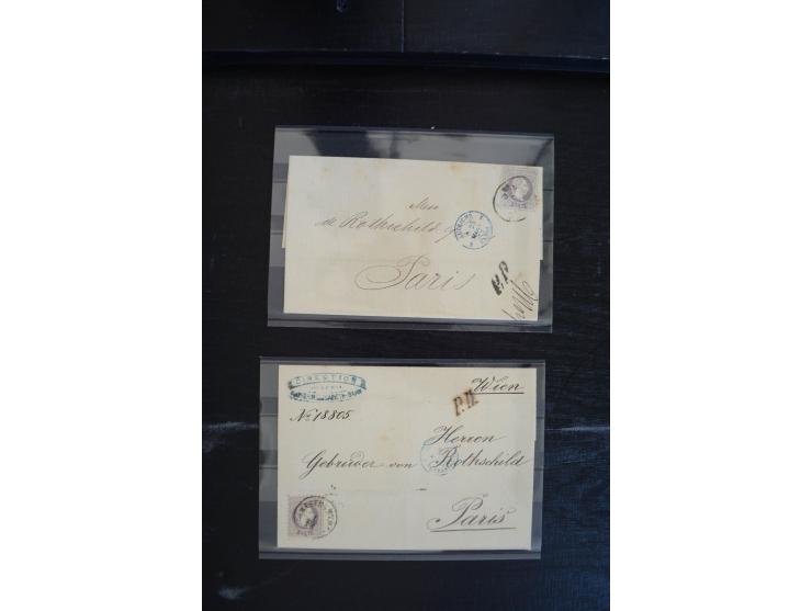 1850/1920 (ca.), umfangreicher Bestand inkl. Lombardei und Levante mit ca. 250 Briefen und Ganzsachen, Schwerpunkt bis ca. 18