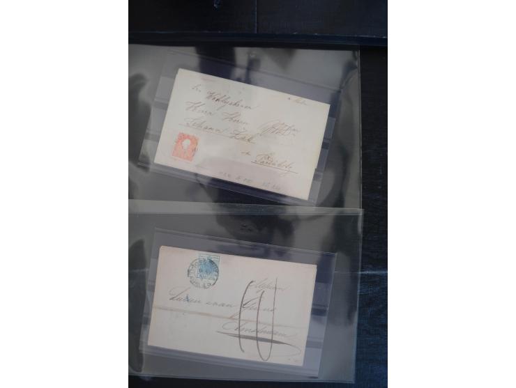 1850/1920 (ca.), umfangreicher Bestand inkl. Lombardei und Levante mit ca. 250 Briefen und Ganzsachen, Schwerpunkt bis ca. 18