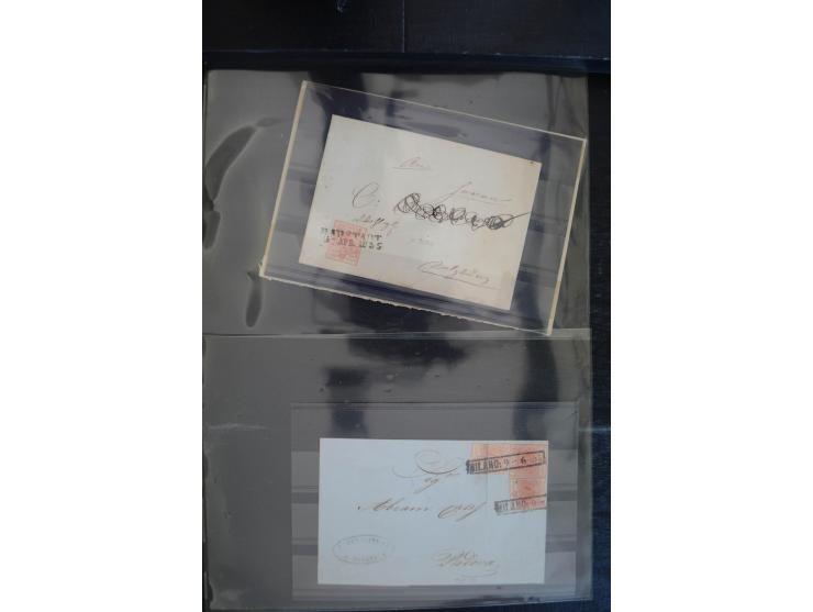 1850/1920 (ca.), umfangreicher Bestand inkl. Lombardei und Levante mit ca. 250 Briefen und Ganzsachen, Schwerpunkt bis ca. 18