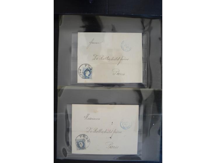 1850/1920 (ca.), umfangreicher Bestand inkl. Lombardei und Levante mit ca. 250 Briefen und Ganzsachen, Schwerpunkt bis ca. 18