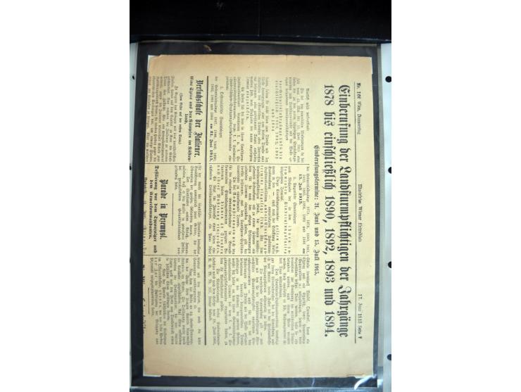 1915, "Fliegerpost Przemysl", Sammlung mit 8 gebrauchten Karten, vielen Fotos, Ansichtskarten (u.a. Fotokarte "Ballonabteilun