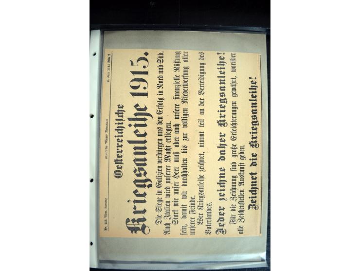 1915, "Fliegerpost Przemysl", Sammlung mit 8 gebrauchten Karten, vielen Fotos, Ansichtskarten (u.a. Fotokarte "Ballonabteilun