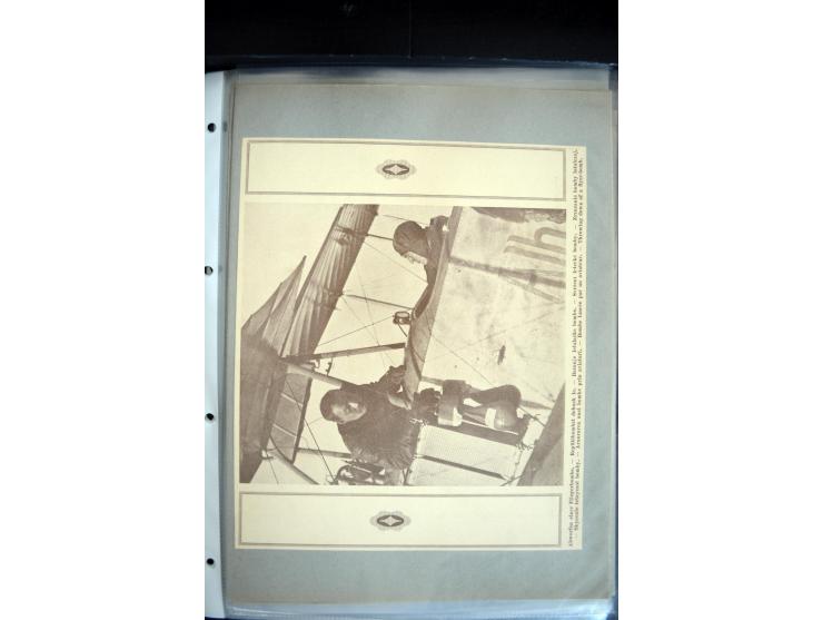 1915, "Fliegerpost Przemysl", Sammlung mit 8 gebrauchten Karten, vielen Fotos, Ansichtskarten (u.a. Fotokarte "Ballonabteilun