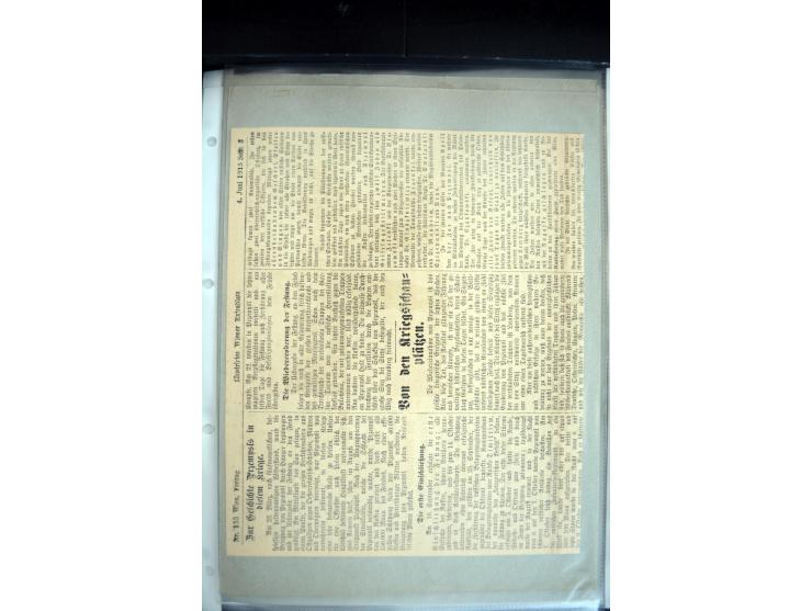 1915, "Fliegerpost Przemysl", Sammlung mit 8 gebrauchten Karten, vielen Fotos, Ansichtskarten (u.a. Fotokarte "Ballonabteilun