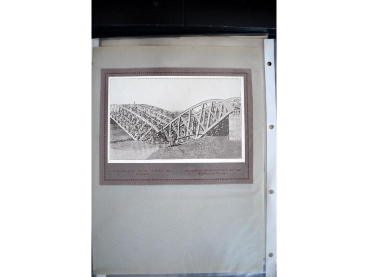 1915, "Fliegerpost Przemysl", Sammlung mit 8 gebrauchten Karten, vielen Fotos, Ansichtskarten (u.a. Fotokarte "Ballonabteilun