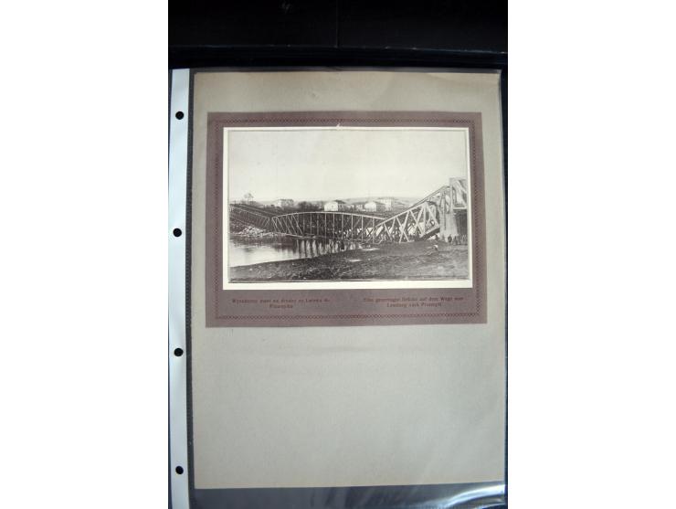 1915, "Fliegerpost Przemysl", Sammlung mit 8 gebrauchten Karten, vielen Fotos, Ansichtskarten (u.a. Fotokarte "Ballonabteilun