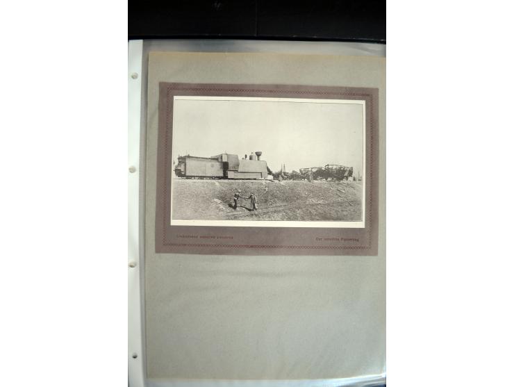 1915, "Fliegerpost Przemysl", Sammlung mit 8 gebrauchten Karten, vielen Fotos, Ansichtskarten (u.a. Fotokarte "Ballonabteilun