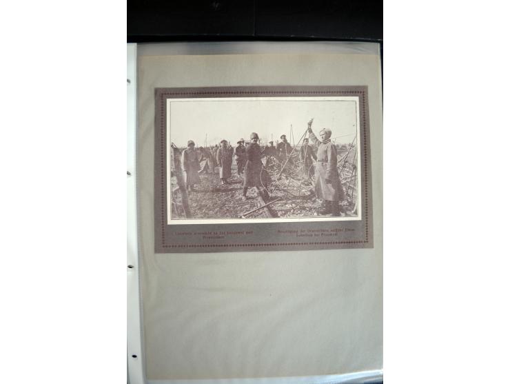 1915, "Fliegerpost Przemysl", Sammlung mit 8 gebrauchten Karten, vielen Fotos, Ansichtskarten (u.a. Fotokarte "Ballonabteilun