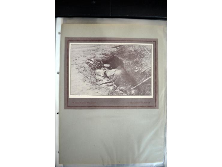 1915, "Fliegerpost Przemysl", Sammlung mit 8 gebrauchten Karten, vielen Fotos, Ansichtskarten (u.a. Fotokarte "Ballonabteilun