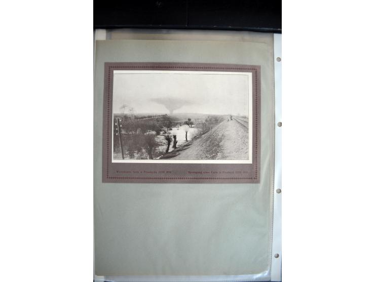 1915, "Fliegerpost Przemysl", Sammlung mit 8 gebrauchten Karten, vielen Fotos, Ansichtskarten (u.a. Fotokarte "Ballonabteilun