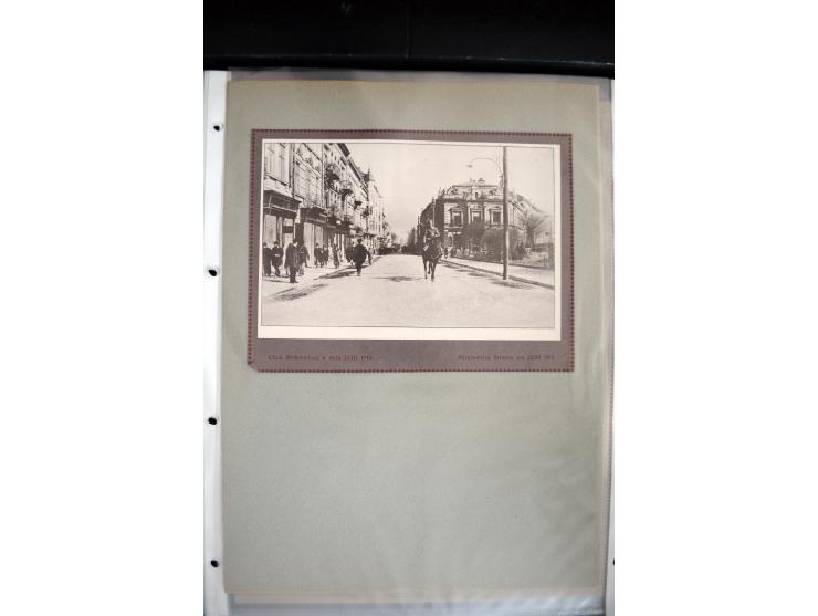 1915, "Fliegerpost Przemysl", Sammlung mit 8 gebrauchten Karten, vielen Fotos, Ansichtskarten (u.a. Fotokarte "Ballonabteilun