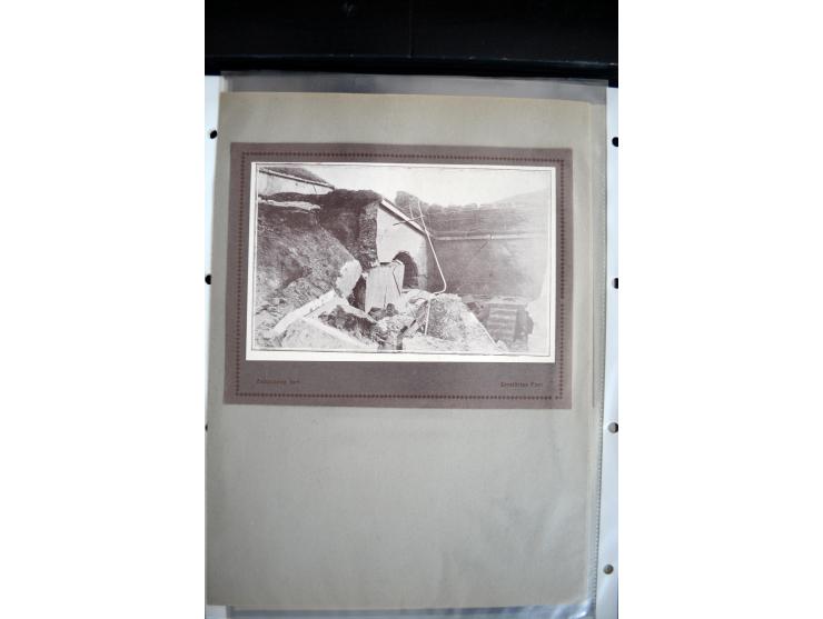 1915, "Fliegerpost Przemysl", Sammlung mit 8 gebrauchten Karten, vielen Fotos, Ansichtskarten (u.a. Fotokarte "Ballonabteilun